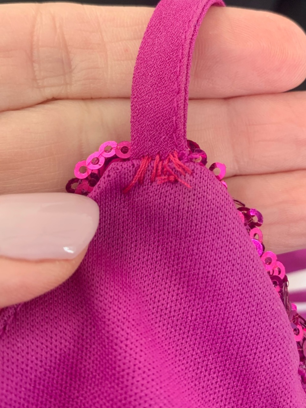 Lulus Hilaria Fuchsia Sequin Bodycon Mini Dress Size L Pink Party Cocktail - Picture 12 of 13